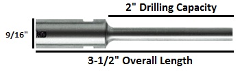 product Baum/Nygren 1/8" Drill Bit 1.2" Drilling Capacity